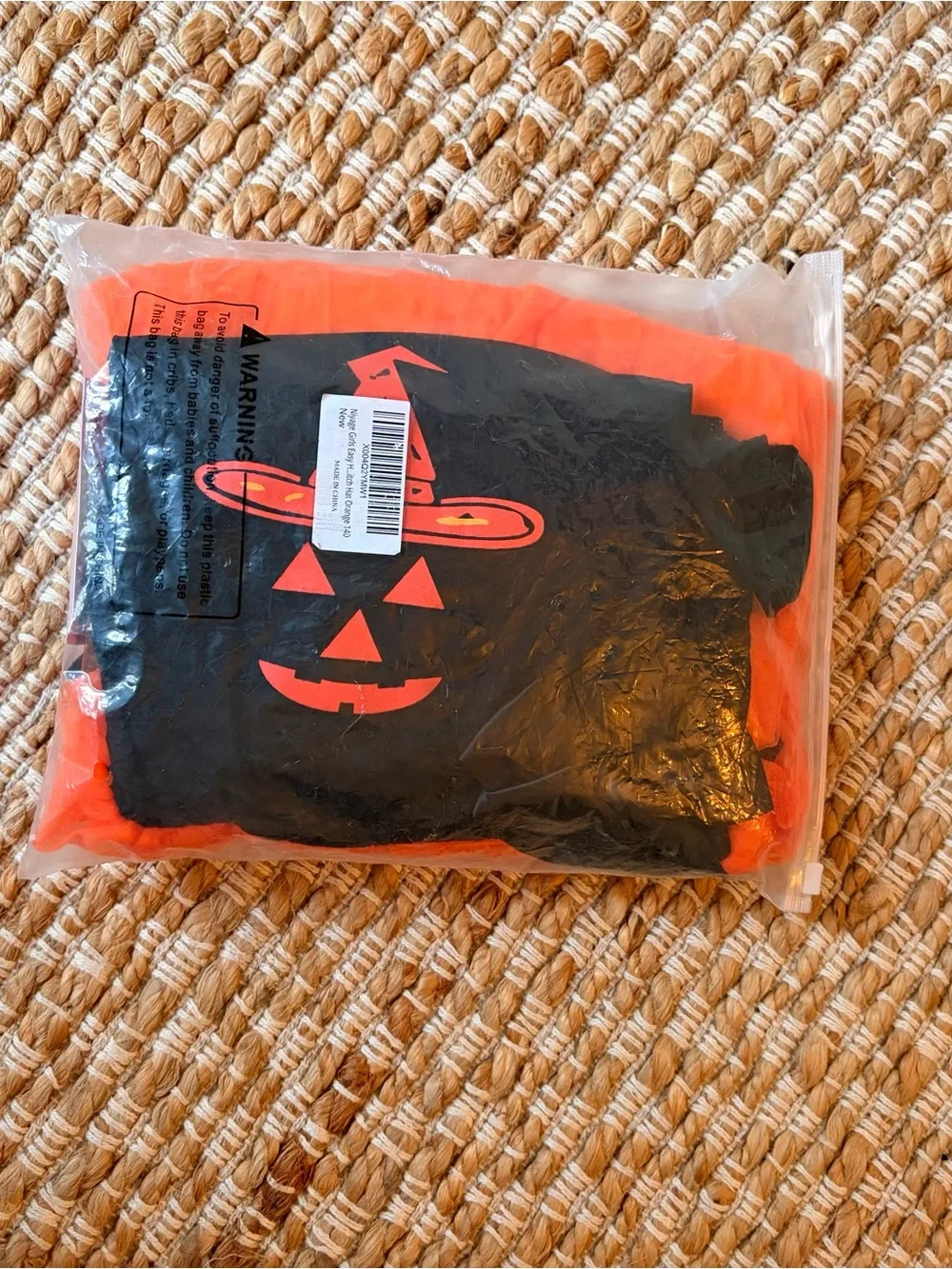 Girls Black and Orange Pumpkin Tulle Halloween princess Dress - Kids Costume 6y